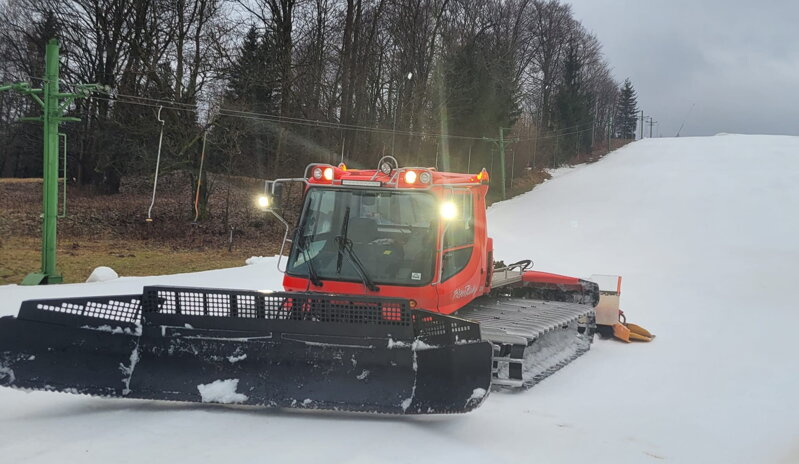 Tři upravované sjezdovky